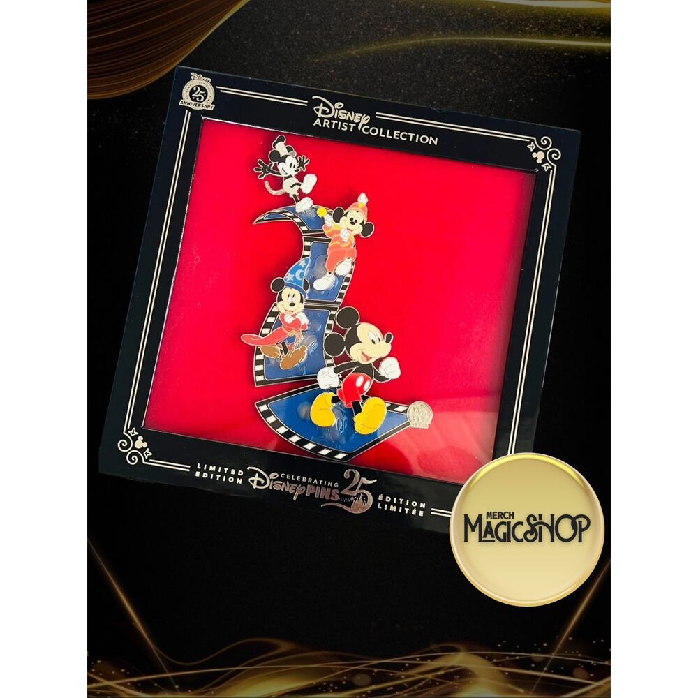 2025 Disney Parks Artist Collection Jason Peltz Mickey Mouse Jumbo Pin LE 4000